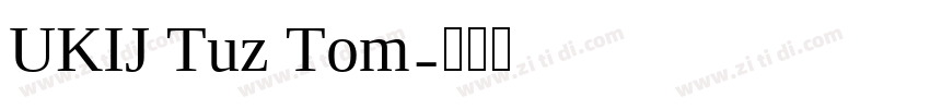 UKIJ Tuz Tom字体转换